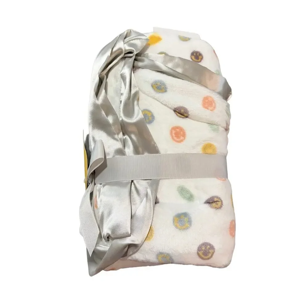JuJuBe x Studio Oh Happy Baby Vibes Reversible Baby Blanket 30x40 NWT Soft